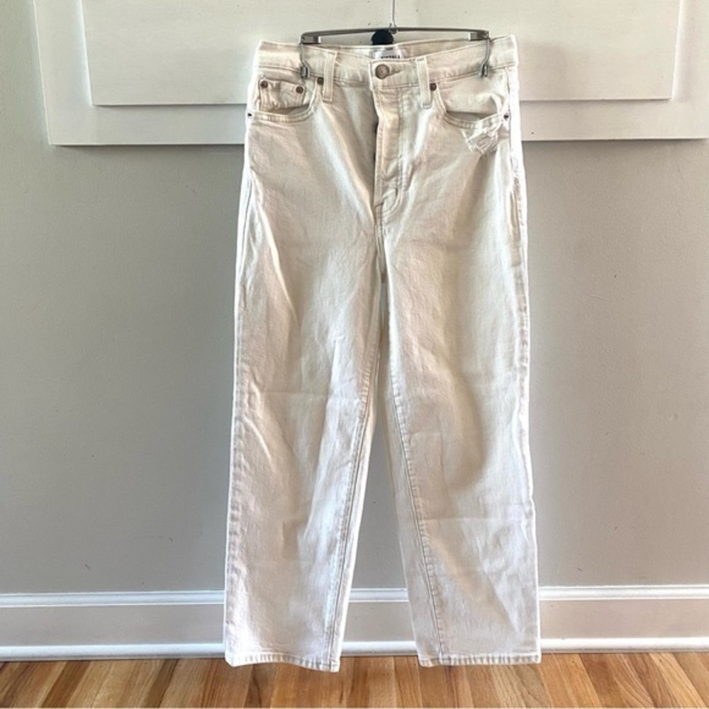 Pistola High Rise Straight Jean Ecru Ivory Size 26